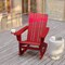 Flash Furniture Red Adirondack Rocking Chair with Cupholder LE-HMP-1045-31-RD-GG - alternate 5
